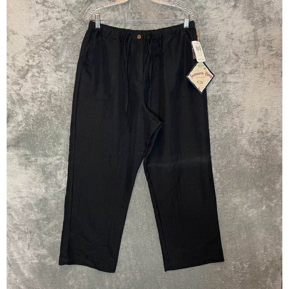 Jamaica Bay Women Relaxed Wide Leg Pants PXL Resort Beach Lagenlook Capsule NWT
